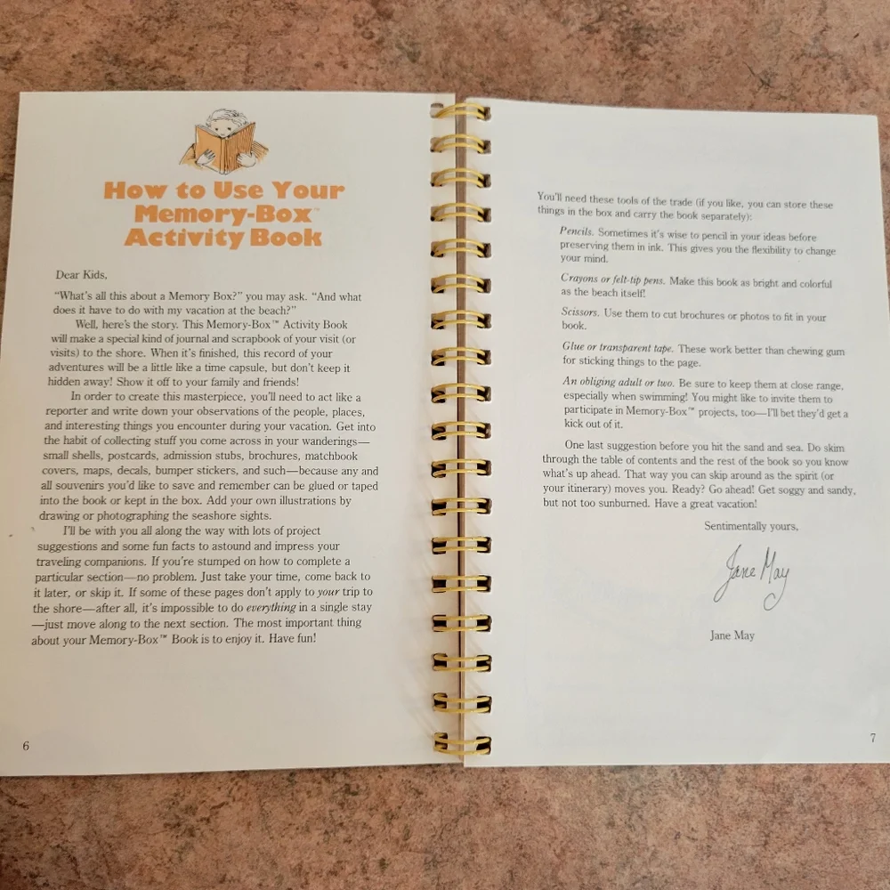 My Trip To The Beach ~ A Memory-Box Activity Book Set  ~ 1987 ~ FINAL PRICE!